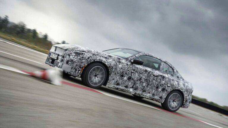2022 BMW 2-Series Series Fully Unveiled Cup Cutting Camouflage