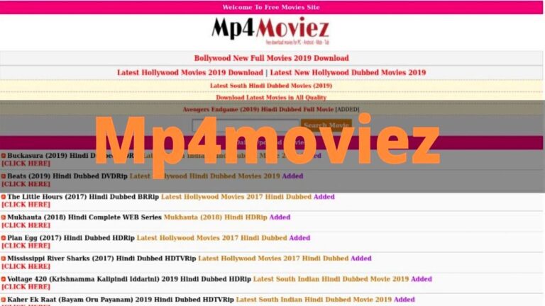 Download Hollywood dubbed HD Movies MP4moviez com Illegal website News and updates